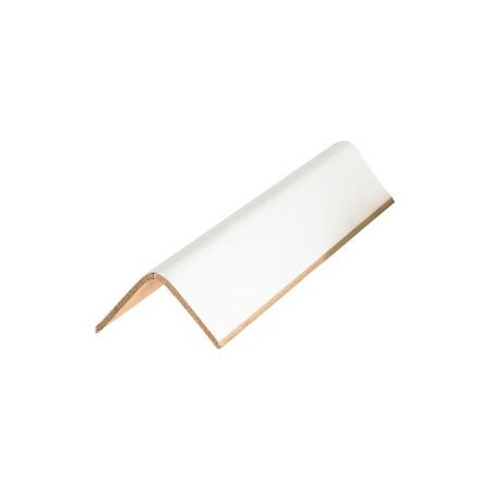 Box Packaging Global Industrial Light Duty Edge Protectors 2inW x 2inD x 24inL .12in Thick White 200/Pack EP2224120BX